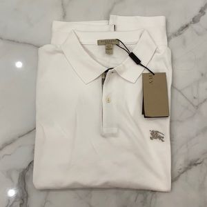 Brand new with tags Burberry polo white size large